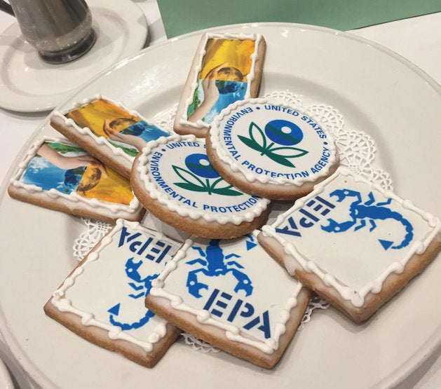 Cookies from a luncheon at the National Press Club featuring Environmental Protection Agency Administrator Gina McCarthy.