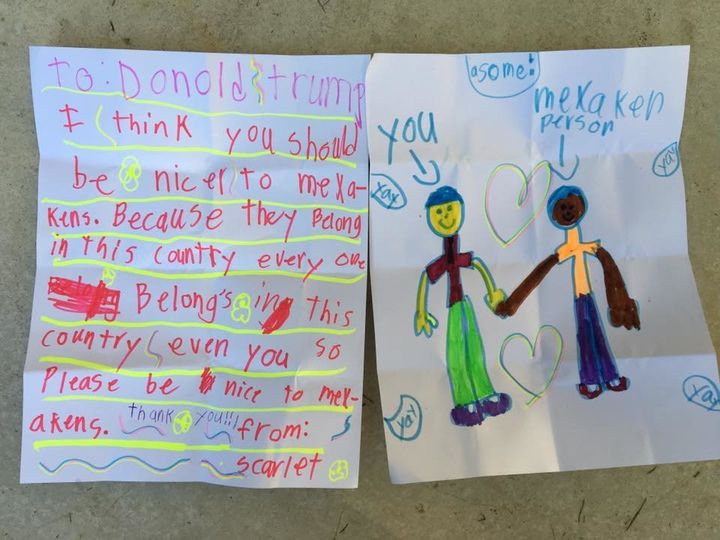 Scarlet, a young girl, writes to President-elect Donald Trump about kindness and diversity.