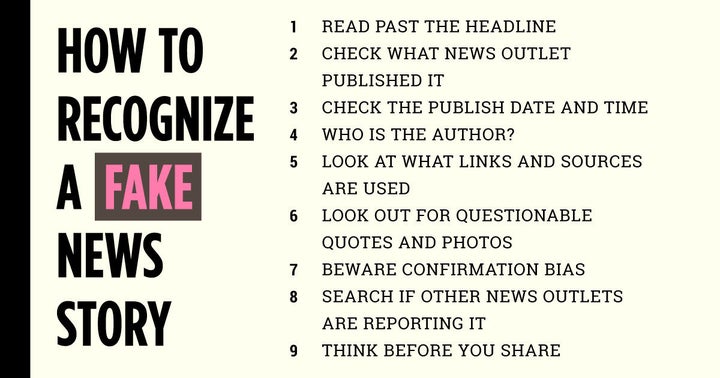 How To Recognize A Fake News Story Huffpost Latest News 1080