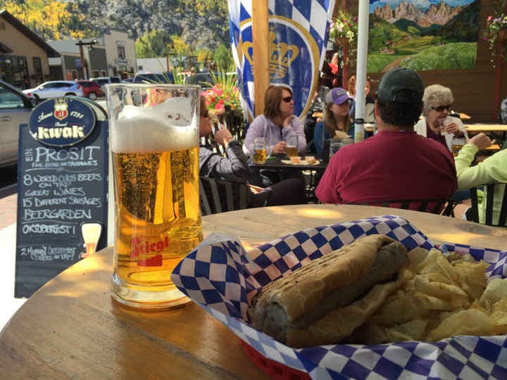 Prosit is the place for elk and buffalo sausages washed down with European beers.