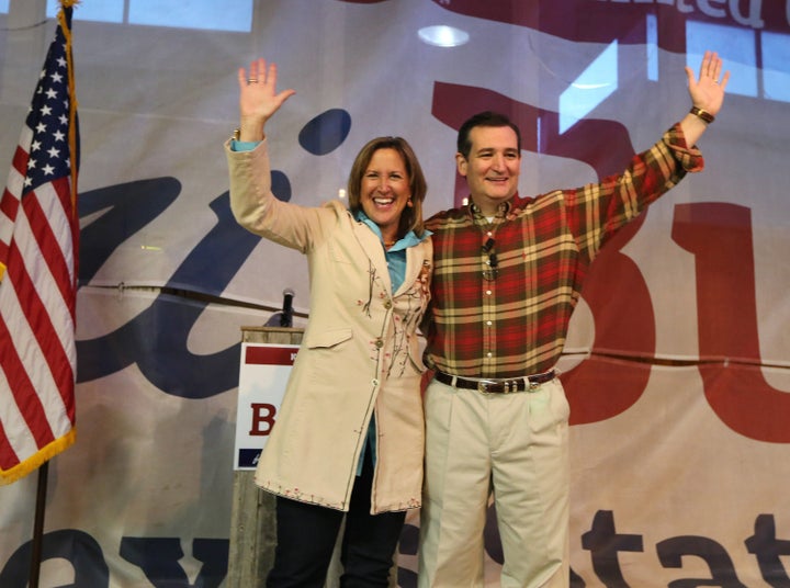 State Sen. Konni Burton, sponsor of the legislation, appears with U.S. Sen. Ted Cruz at a rally in 2014.