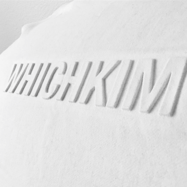 WHICHKIM signature embossing