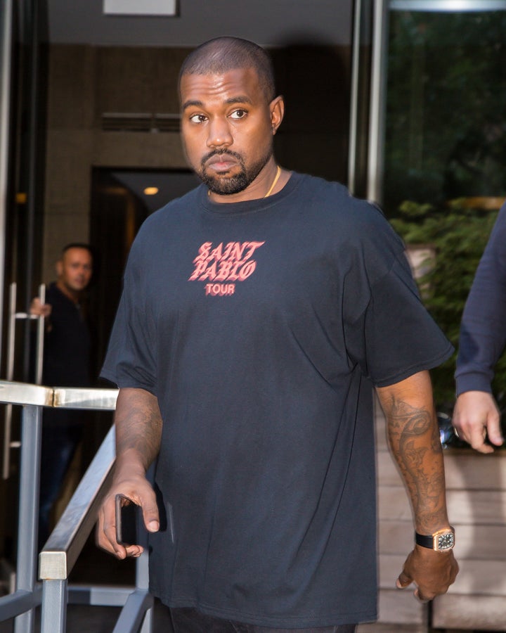 Kanye West was hospitalized in Los Angeles Monday.