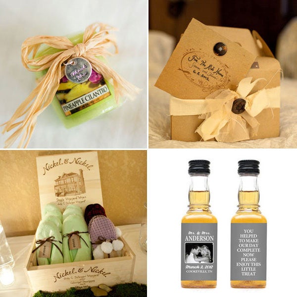 <strong>20. Give out thoughtful favors. </strong> Gift creature comforts like cozy slippers, a yummy scent or donuts for the ride home. <br><br><strong>Related:</strong><a href="http://www.bridalguide.com/planning/the-details/favors-gifts/wedding-favor-ideas#156324" target="_blank" role="link" rel="nofollow" class=" js-entry-link cet-external-link" data-vars-item-name="30 Favor Ideas From Real Weddings" data-vars-item-type="text" data-vars-unit-name="5835c410e4b0a79f7433b31f" data-vars-unit-type="buzz_body" data-vars-target-content-id="http://www.bridalguide.com/planning/the-details/favors-gifts/wedding-favor-ideas#156324" data-vars-target-content-type="url" data-vars-type="web_external_link" data-vars-subunit-name="article_body" data-vars-subunit-type="component" data-vars-position-in-subunit="13">30 Favor Ideas From Real Weddings</a>