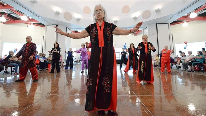 A tai chi demonstration at a National Senior Health and Fitness Day fair in Brownsville, Texas. Recent changes in federal pro