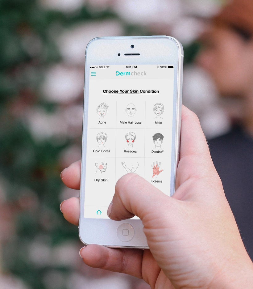 The Dermcheck app.