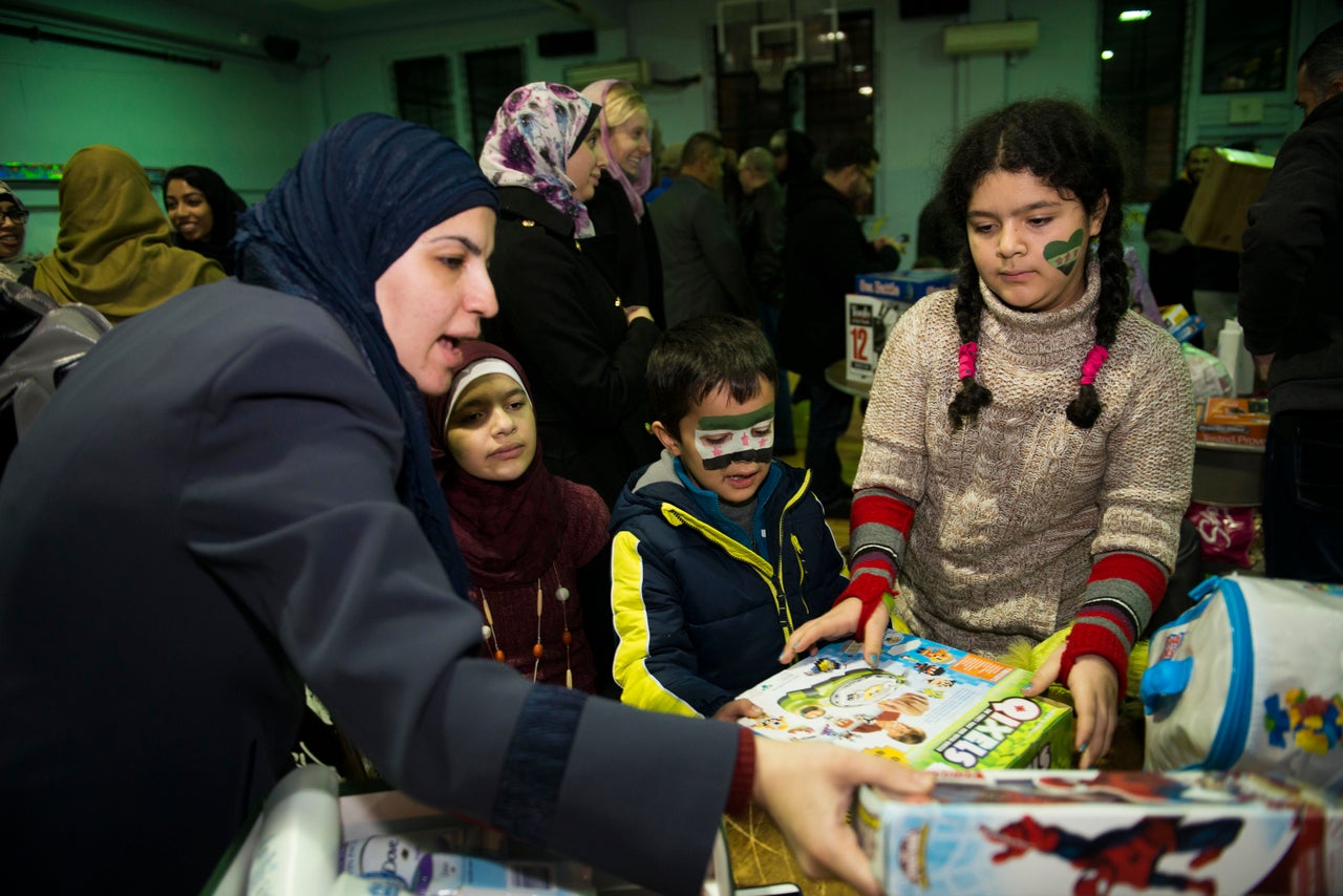 Amira Darbi (left) and her children Nabiha, Shaker and Hajar have been living in New Jersey since July 2015.