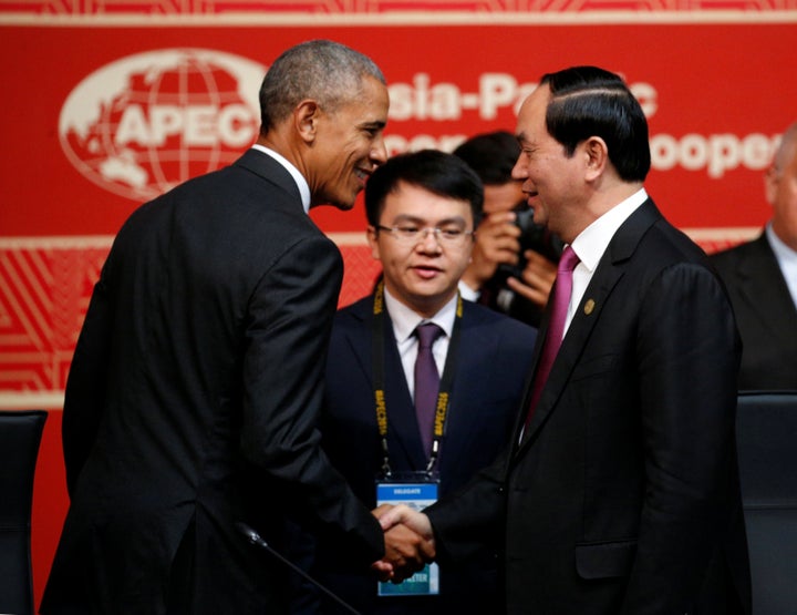 Obama recently made an official visit to Vietnam.