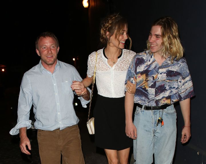 Rocco with his father Guy Ritchie and step-mother Jacqui Ainsley