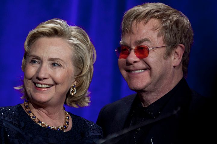 <strong>Contrary to the news, Elton John actually backed Hillary Clinton in the presidential race </strong>