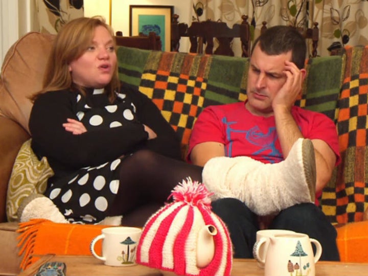 Rev Kate Bottley and her husband Graham on 'Gogglebox'