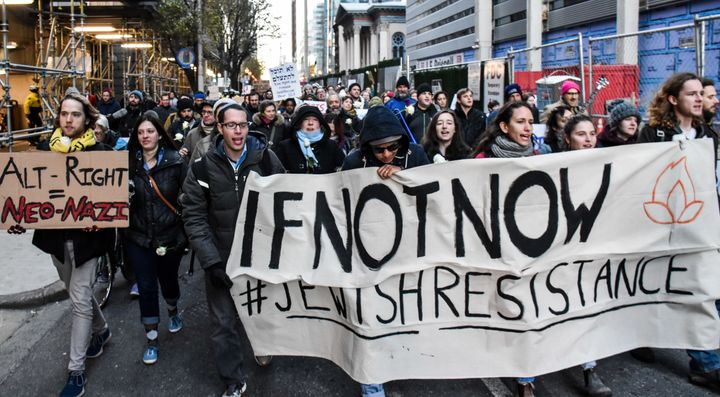 <p>Jewish Resistance Against Trump march in Philadelphia, November 22nd, 2016</p>