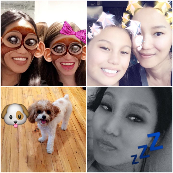 <p><em>Other awesome pics you, too, can create in the world of Snapchat</em></p>