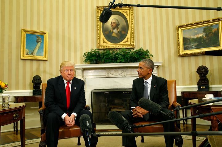 Donald Trump has a decades-long history of making controversial remarks. Outgoing President Barack Obama says he tried to convey the seriousness of his position to his successor during their Oval Office meeting on Nov. 10.
