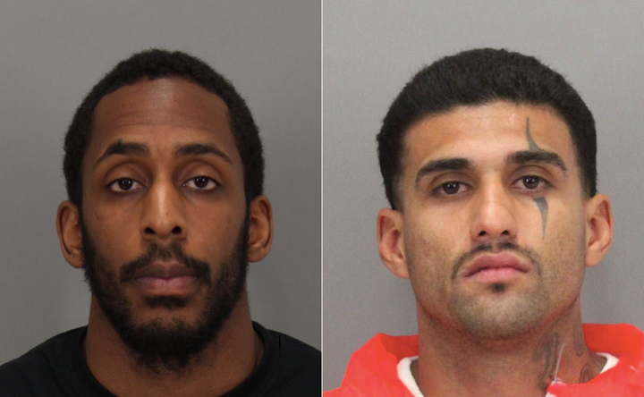 From left: Lanon Campbell and Rogelio Chavez escaped from the Santa Clara County jail Wednesday night, authorities said.