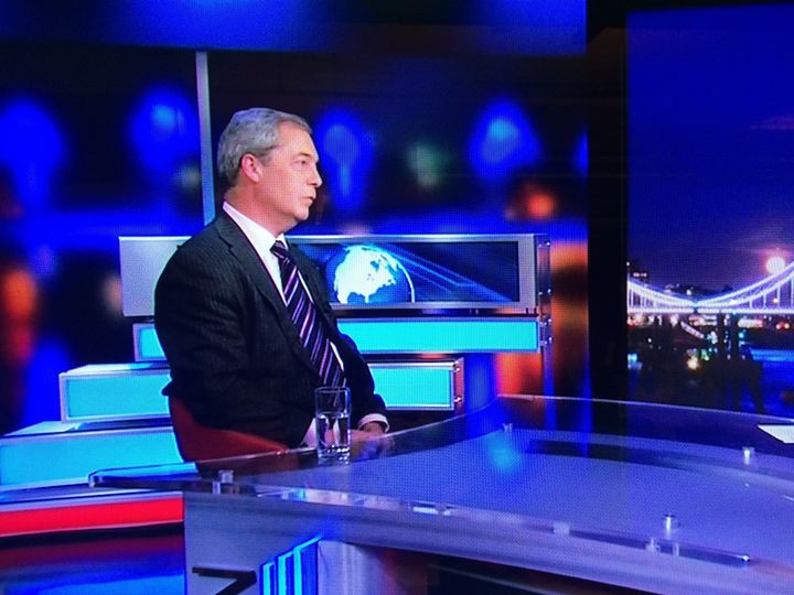 Nigel Farage appeared on CNN on Thursday evening