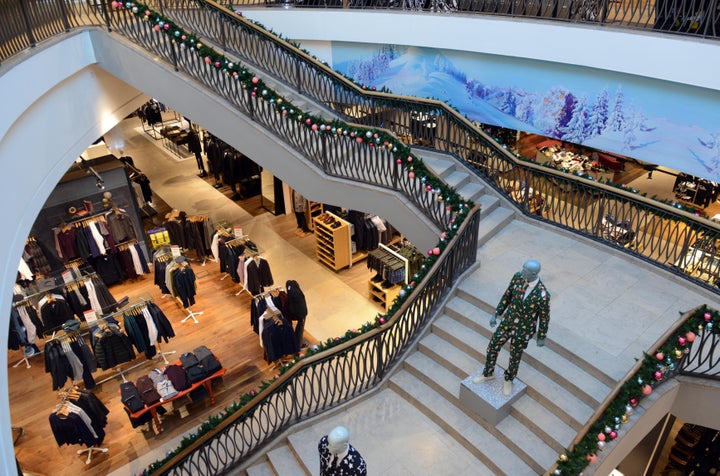 Selfridges in The Trafford Centre, Manchester, is empty on Black Friday.