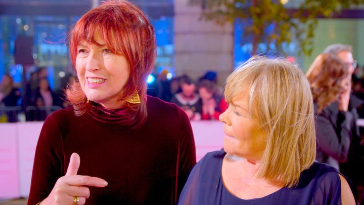 Janet Street-Porter and Linda Robson at the ITV Gala