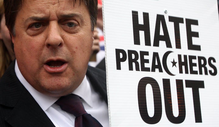 <strong>The BNP (former leader Nick Griffin pictured) acted as a unifying group for the Far Right in the past, Prof Feldman says</strong>