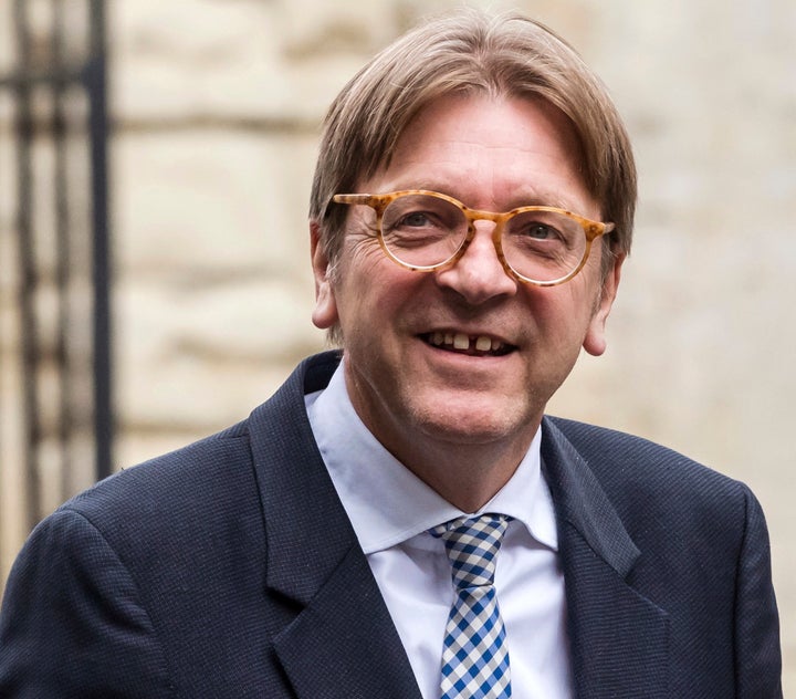 <strong>The European Parliament’s lead Brexit negotiator, Guy Verhofstadt</strong>