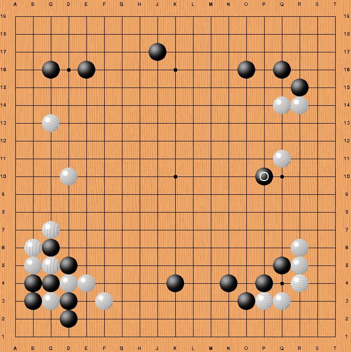 Move 37 by AlphaGo in Game Two (in black)