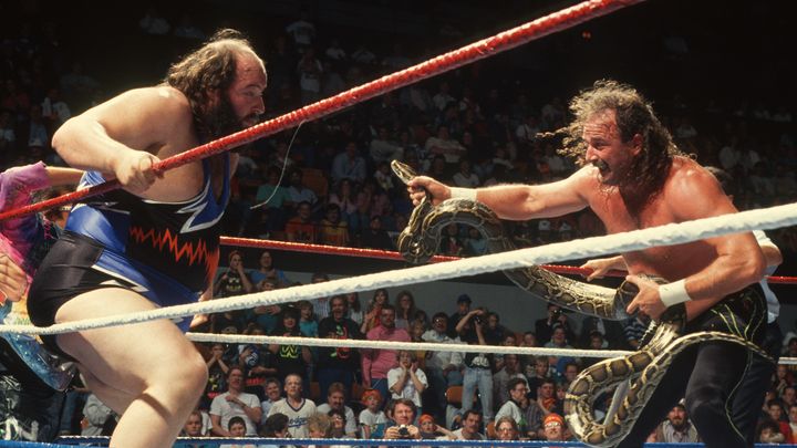Jake “The Snake” Roberts never backed down from an opponent no matter how big he was.