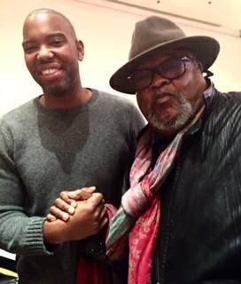 Don Mizell kickin' It w/MacArthur 'Genius' Fellow and Celebrated "REPARATIONS" Author TAHEISI COATES at the Cognoscenti Salon on Francophile- African Cultural Arts Issues at the French Embassy in New York City recently. 