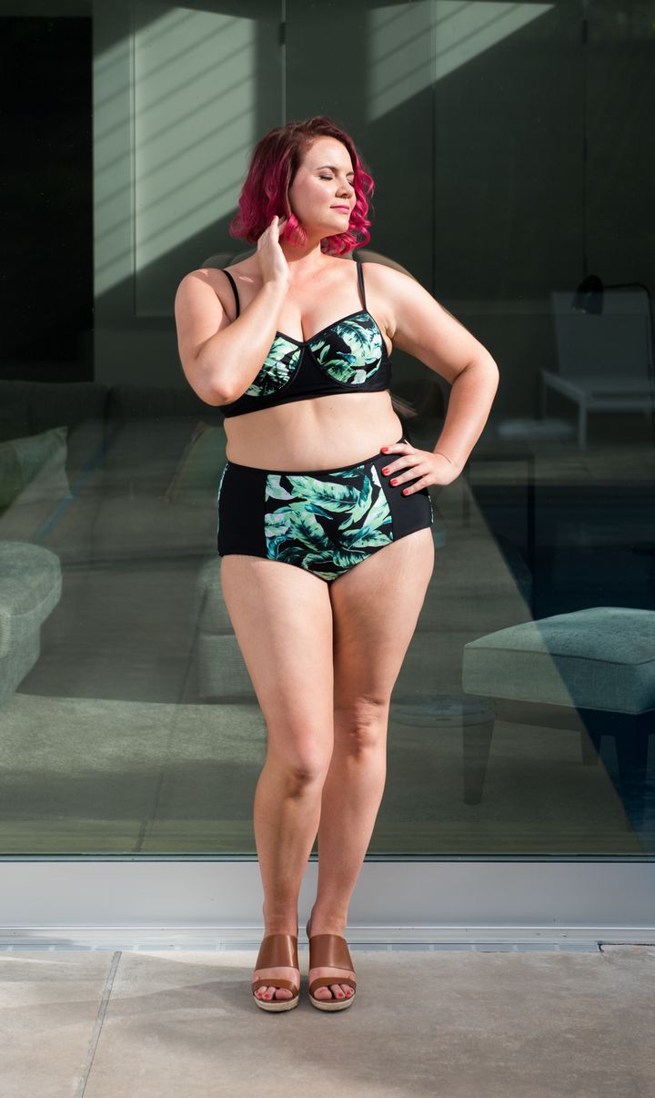 Beyond Control Women's Palm Beach High-Waisted Tummy-Control Bikini Bottoms