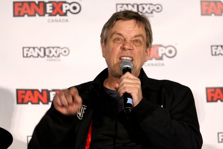 Mark Hamill, pictured in September, says dissatisfied citizens should "not retreat and hide under the covers."