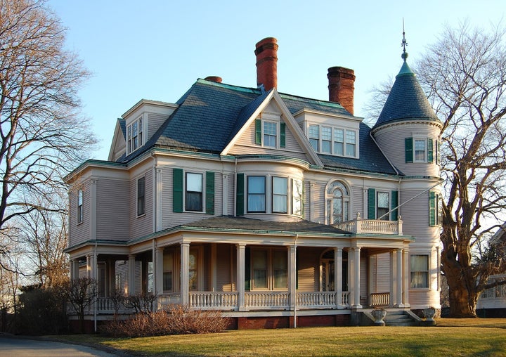 <p>Shingle Victorian style home</p>