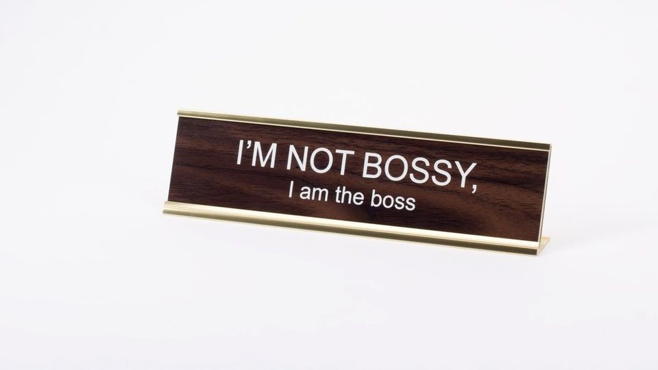 I Am The Boss Plaque