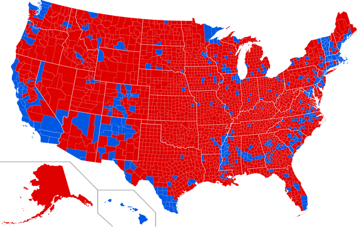 If you stare at this map for one minute, chances are good that Donald Trump has tweeted another divisive and petty reaction to a perceived slight.