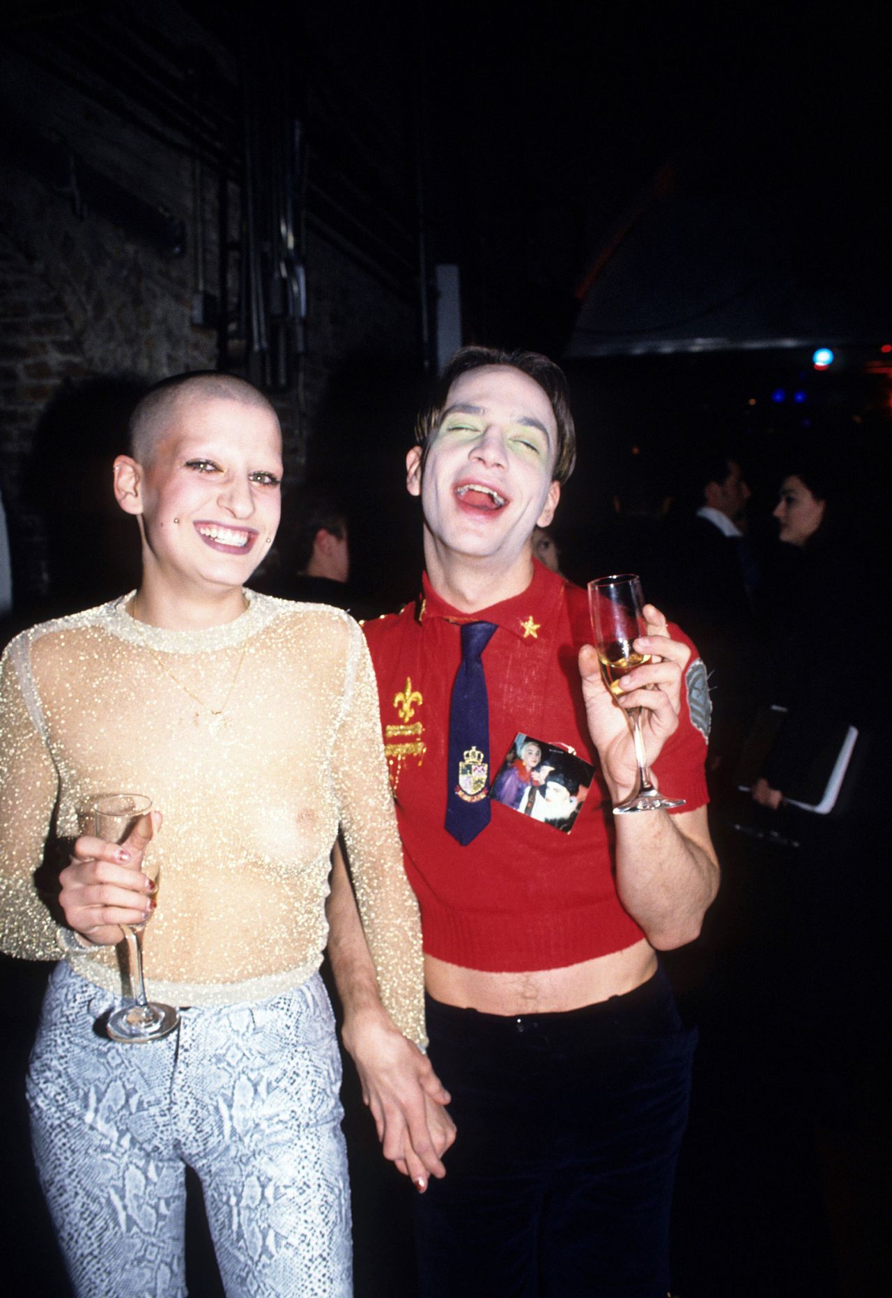 Jenny Talia and Michael Alig at Tunnel Academy Awards of Fashion, New York, April 7, 1995.