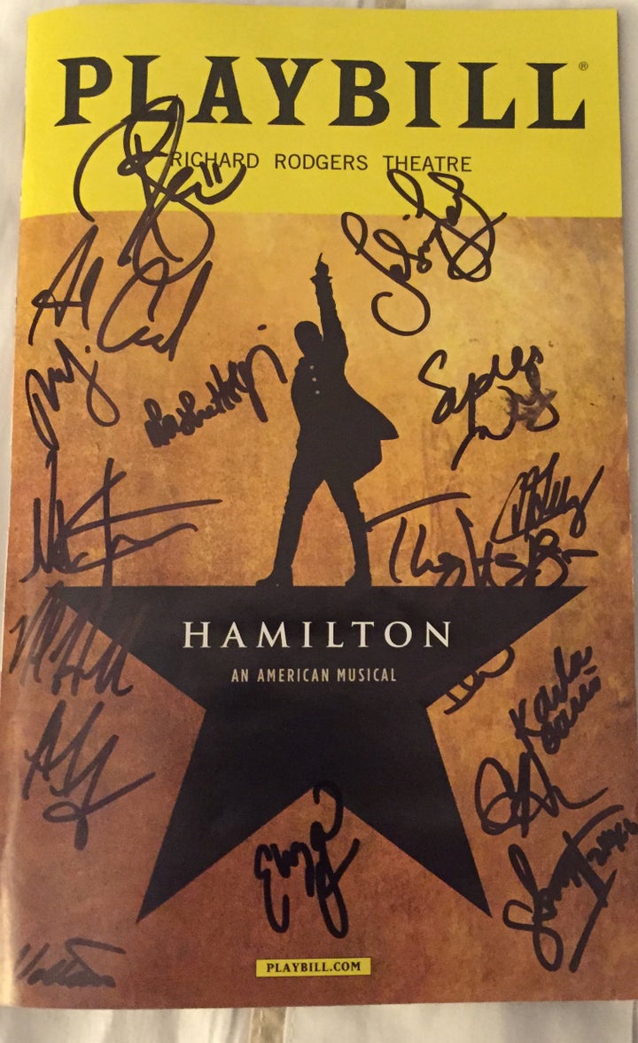 Hamilton: An American Musical autographed Playbill 