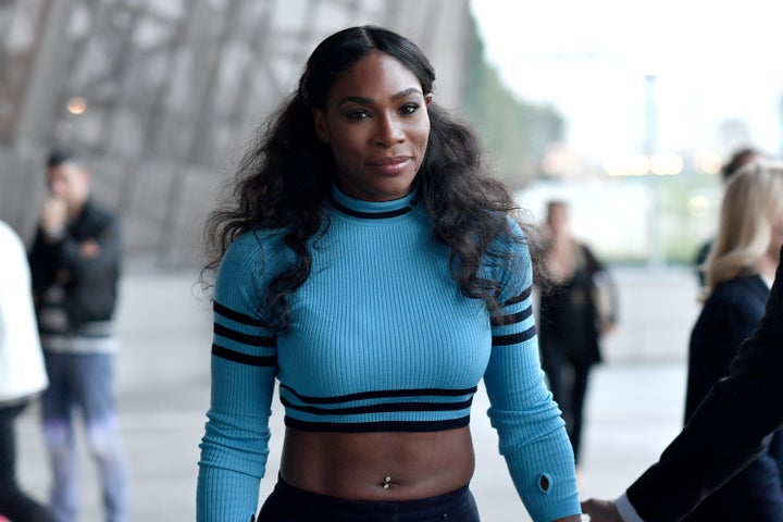 Serena Williams at Milan Fashion Week in September.
