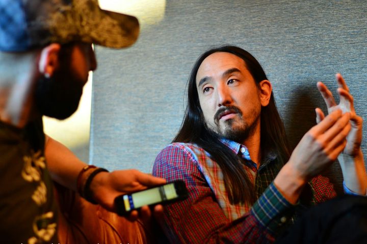 Steve Aoki gets serious when he talks about cake.