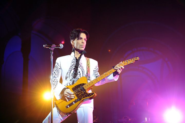 Prince performs on Oct. 11, 2009 at the Grand Palais in Paris. 