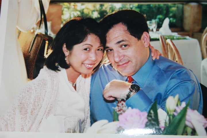 <p>NBC4 Producer Angeline Chew and Dateline NBC Correspondent Josh Mankiewicz 1997</p>