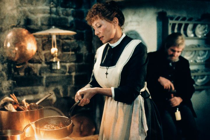 Stephane Audran as Babette in the 1987 film "Babettes Gaestebud", released in the USA as "Babette's Feast."