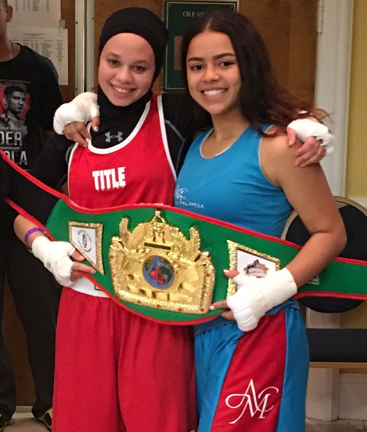 Amaiya Zafar (left) poses with Aliyah Charbonier.