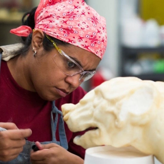 Artist Ivonne Escoto at work