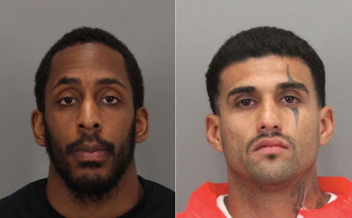 From left: Lanon Campbell, 26, and Rogelio Chavez, 33, escaped from the Santa Clara County jail Wednesday night. Campbell has since been captured.