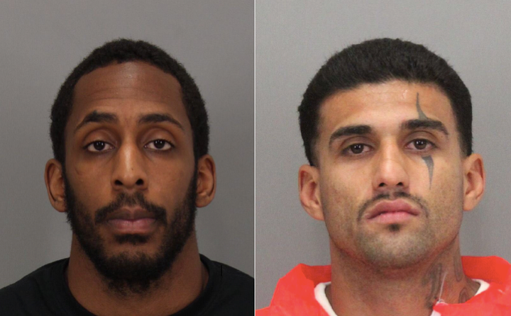 From left: Lanon Campbell, 26, and Rogelio Chavez, 33, escaped from the Santa Clara County jail Wednesday night. Ca