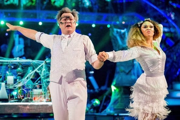 Ed Balls and partner Katya Jones