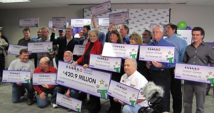 This group of 20 longtime co-workers will split a $421 million Powerball jackpot prize.