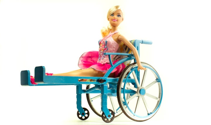 The wheelchair has adjustable leg rests and fits Lammily dolls, as well as others like Barbie, Monster High and Disney Princess dolls.