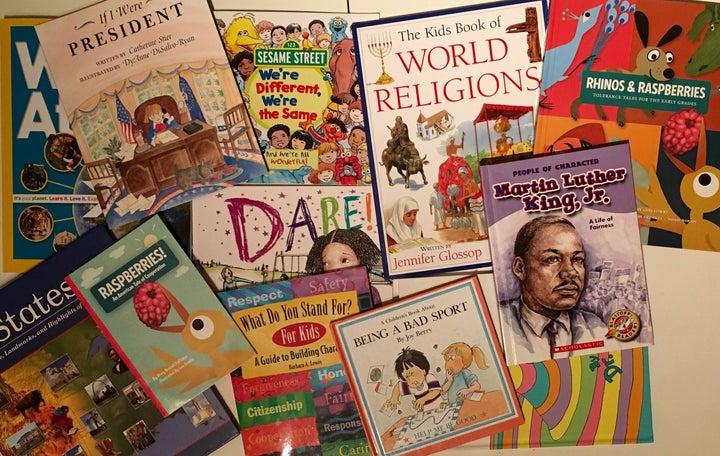 Some of the books my wife ordered so we could grow love in our family. The election of Donald Trump is a frightening wake up