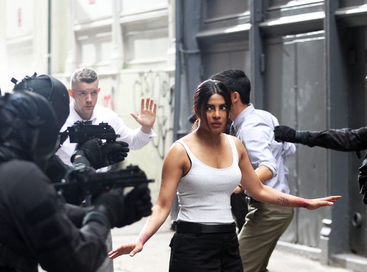 Priyanka Chopra filming "Quantico" Season 2. 