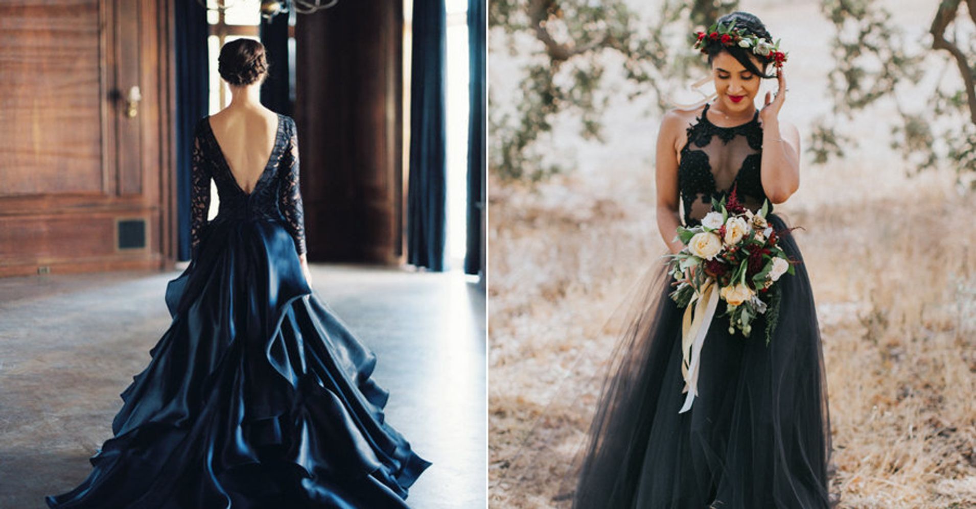 23 Dark Wedding Dresses For Brides Who Think White Is Trite | HuffPost