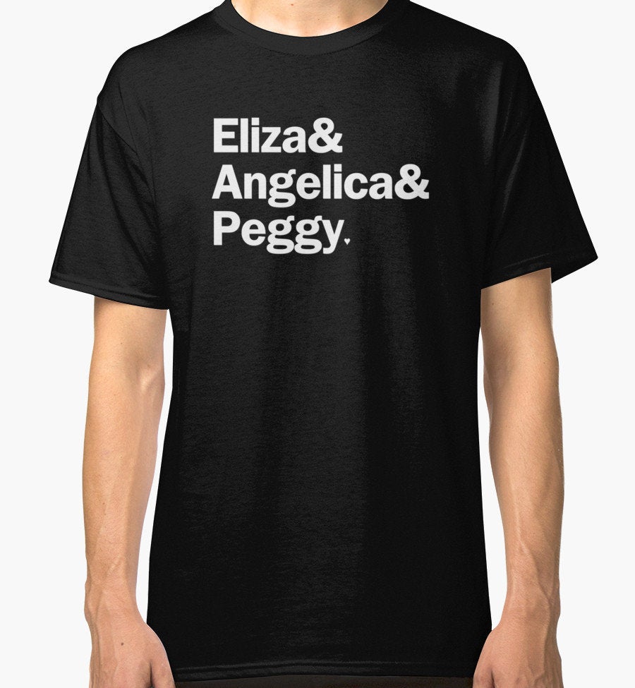 Hamilton Broadway Handtasche – Mit Reißverschluss, Motiv 'Angelica, Eliza & Peggy'